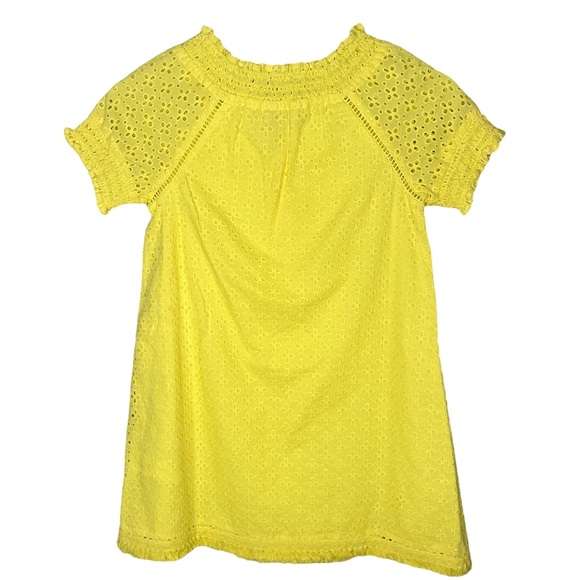 Lili Gaufrette Girls Yellow Dress Size 8 - Picture 2 of 6